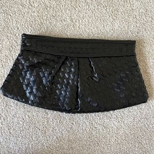 Black Woven Clutch Bag